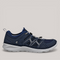 Grundy's Shoes ECCO Terracruise men's navy blue mesh walking shoe with elastic laces and a supportive flared sole.