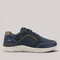 Grundy's Shoes Josef Seibel Wales 51 navy suede and mesh waterproof trainers with a lightweight EVA sole.
