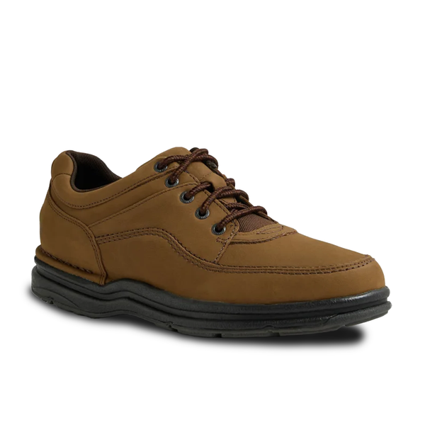 Rockport World Tour Classic: Scarpe Basse Uomo In Pelle, Colore Sand Nubuck, Comode E Stringate, Taglia 43