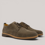 Grundy's Shoes Amberjack The Original brown Italian suede lace-up shoes with a durable TPU outsole.