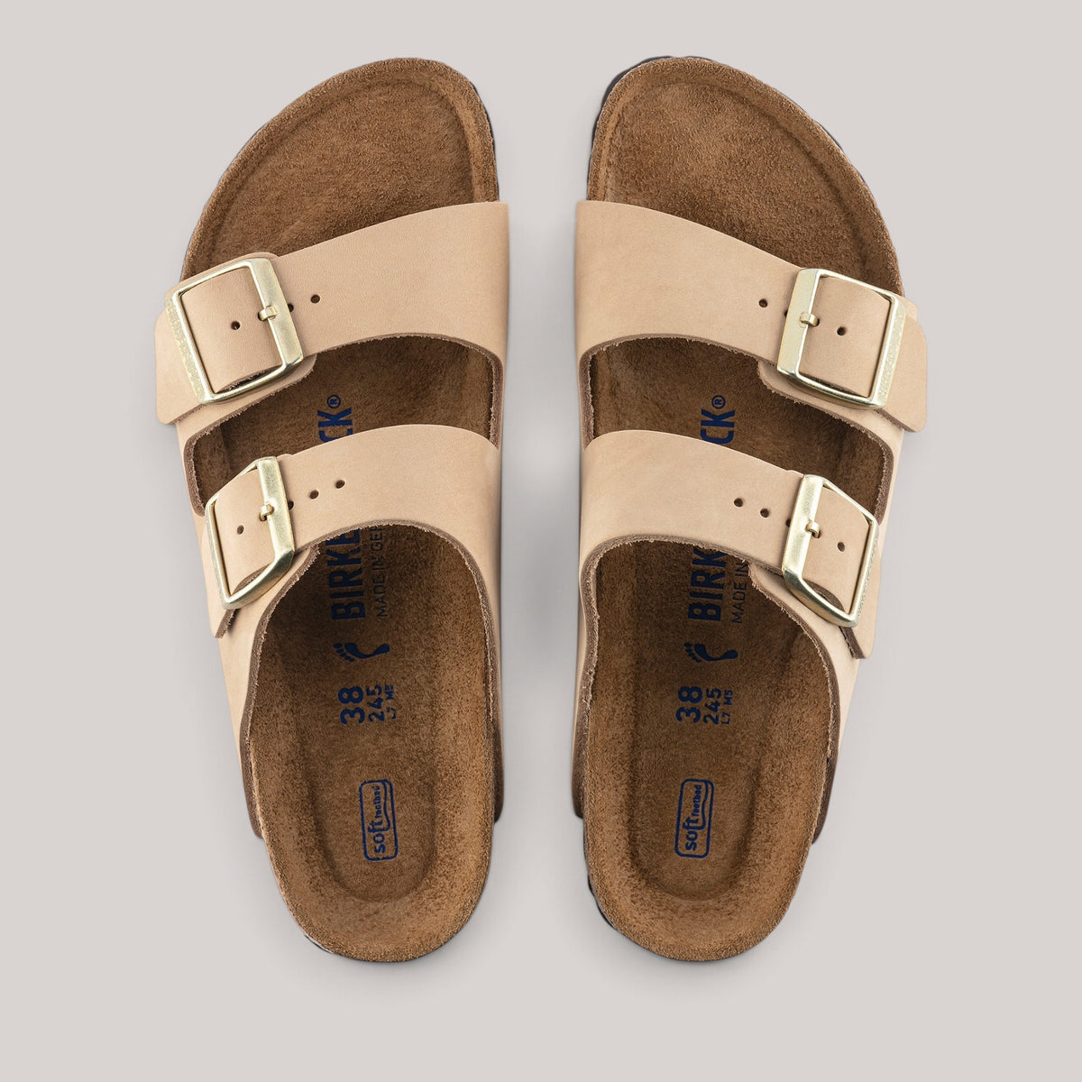 Birkenstock - Arizona - Narrow - Nubuck Leather - Soft Footbed