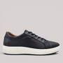 Grundy's Shoes Josef Seibel Maddox 05 blue leather sneaker with white sole and lace-up closure
