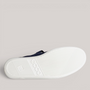 Grundy's Shoes ECCO Soft 2.0 Mary-Jane flat showing the white textured rubber outsole with branding