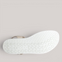 Grundy's Shoes ECCO Soft Sandal showing the white textured rubber outsole with circular grip pattern