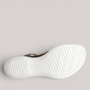 Grundy's Shoes ECCO Flash sandal showing the white textured PU outsole with wave pattern and branding