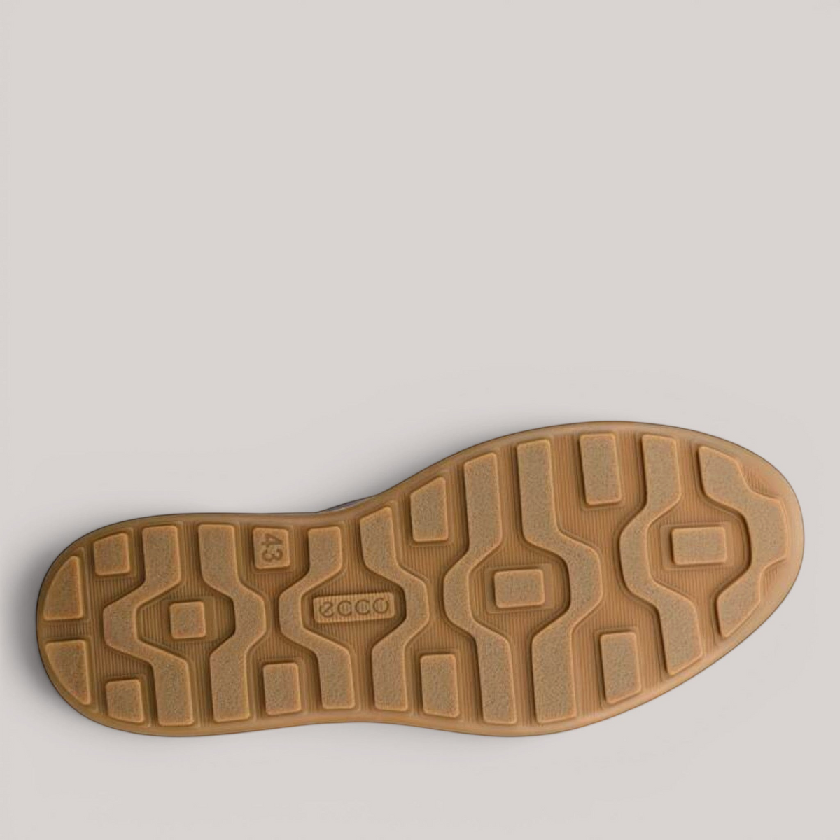 Grundy's Shoes ECCO Byway 2.0 sneaker featuring a durable brown rubber outsole with a textured grip pattern.