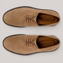 Grundy's Shoes ECCO Metropoloe London tan suede derby shoes with lace-up closure and dual fit insoles
