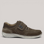 Grundy's Shoes Josef Seibel New Anvers 83 brown leather casual shoe with Velcro strap and contrast stitching