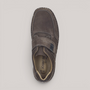 Grundy's Shoes Josef Seibel New Anvers 83 dark grey leather shoe with Velcro closure and visible stitching