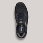 Grundy's Shoes Josef Seibel New Anvers 87 black nubuck leather men's wide-fit lace-up shoe with side zip detail