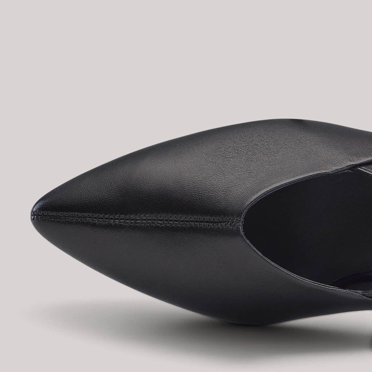 Grundy's Shoes Paul Green black leather pointed-toe slingback with a distinctive centre seam detail