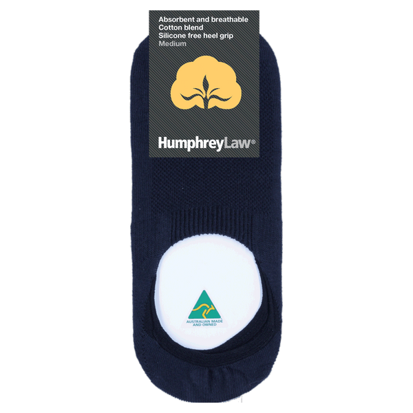 HUMPHREY LAW - 56IN - COTTON INVISIBLE SOCK WITH SILICONE FREE HEEL GRIP