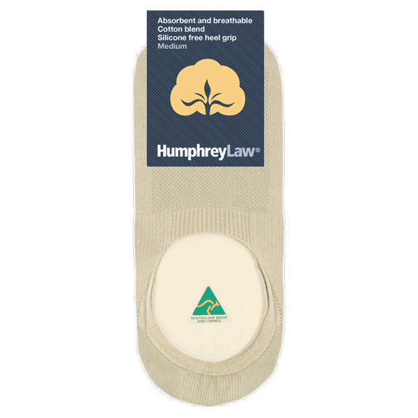HUMPHREY LAW - 56IN - COTTON INVISIBLE SOCK WITH SILICONE FREE HEEL GRIP