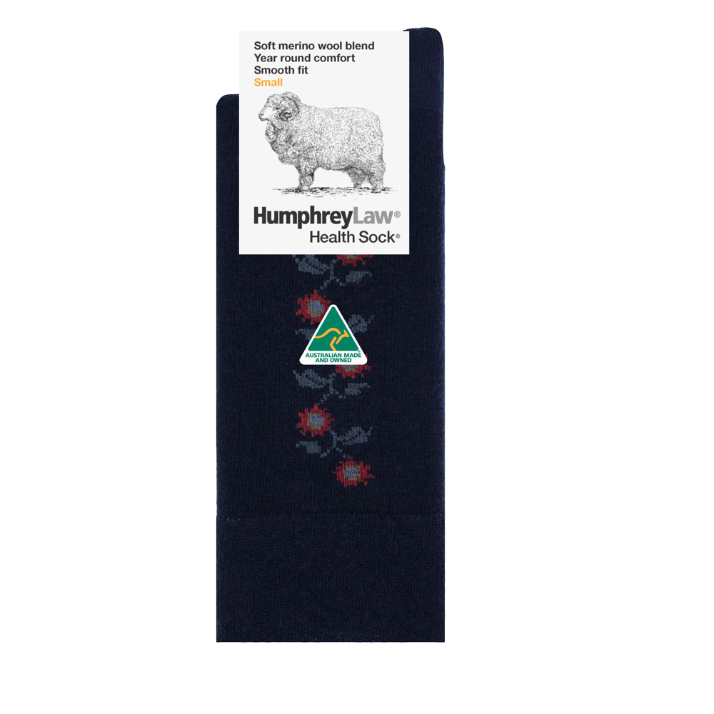 Humphrey Law - 85C - Fine Merino Wool Patterned Health Sock