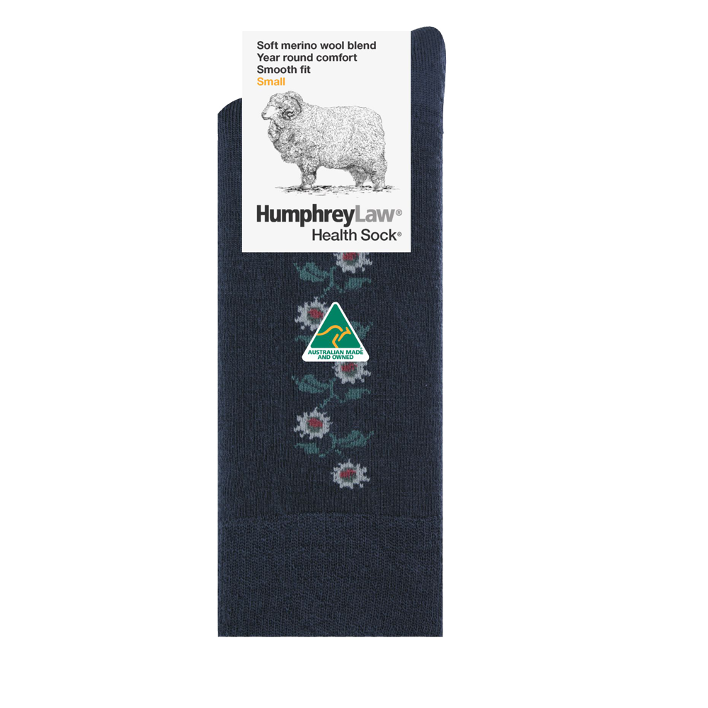 Humphrey Law - 85C - Fine Merino Wool Patterned Health Sock