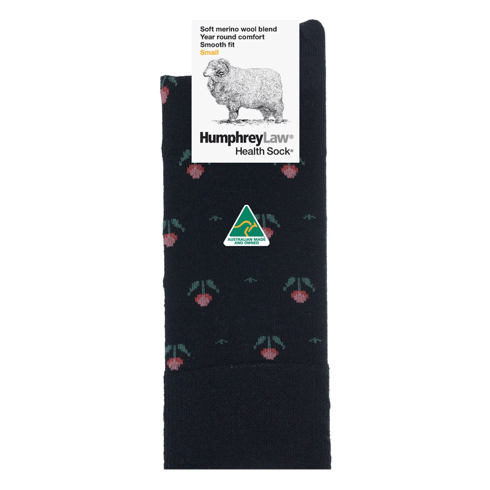 Humphrey Law - 85C - Fine Merino Wool Patterned Health Sock