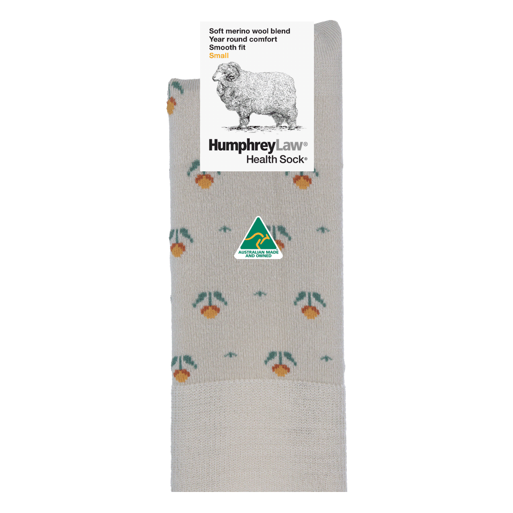 Humphrey Law - 85C - Fine Merino Wool Patterned Health Sock